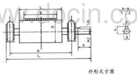 磁滾筒外形圖